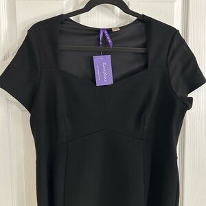 Seraphine Black a line dress